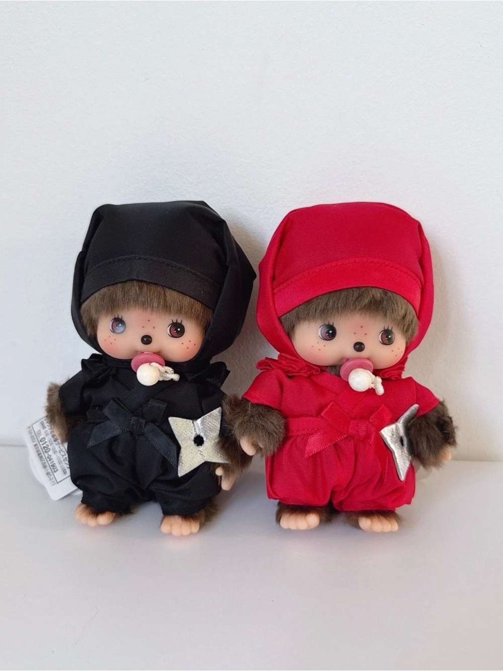 Sekiguchi Ninja Bebichhichi Monchhichi plush doll set